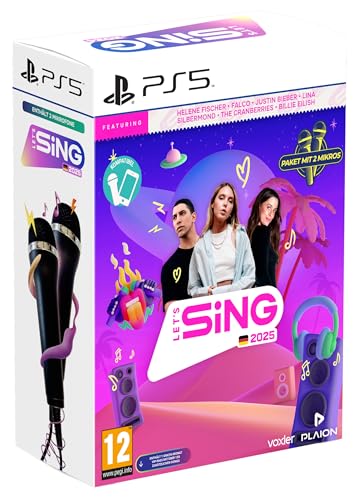 let's sing 2025 deutsche version mit 2 mikrofonen für playstation 5