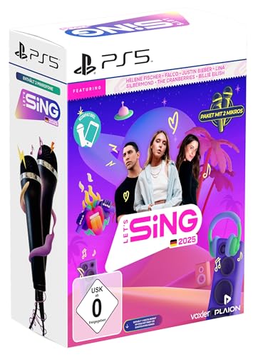 let's sing 2025 deutsche hits, 2 mikrofone für ps5 & ps4, media markt, amazon prime