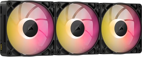 Produktbild: corsair iCUE LINK RX120 MAX RGB 120mm lüfter dreierpack schwarz