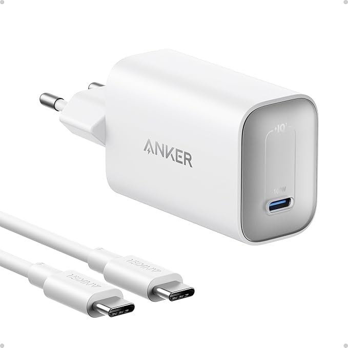 Anker Nano 100W USB-C Ladegerät GaN PD PPS 45W 1,8m Kabel 60x41x29mm 120g