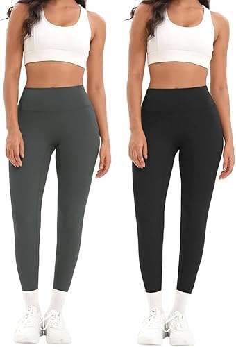 midodo high waist leggings damen 2er set sport yoga laufhose gym