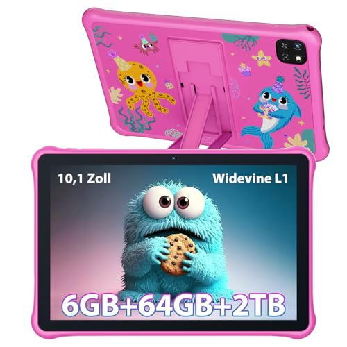 Entdecken Sie das OSCAL Kinder Tablet: 10 Zoll IPS HD Display, 6GB+64GB, Eye-Care-Modus und Kids-Hülle. Ideal für sicheres Lernen und Spielen!