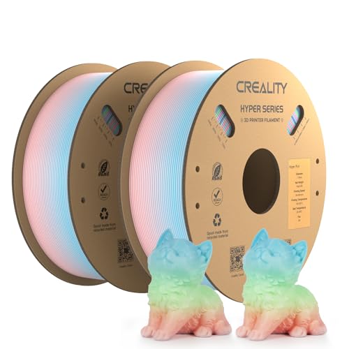 creality hyper pla filament regenbogen 2kg für 3d drucker, hochgeschwindigkeitsdruck, maßgenauigkeit +/-0.03mm