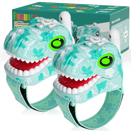 fygurso dinosaurier funkgeräte kinder 3-8 jahre outdoor camping geschenke 2er pack