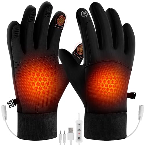 auniq usb beheizte handschuhe, wasserdicht, touchscreen, einstellbare temperatur, winter geschenke