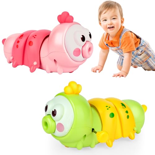 ofun baby spielzeug krabbelspielzeug tummy time 2er set für 3-12 monate