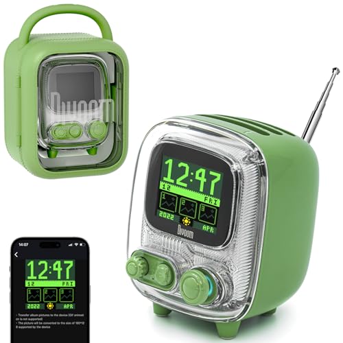 divoom tiivoo-2 tragbarer bluetooth-lautsprecher mit fm-radio, grün, mini speaker