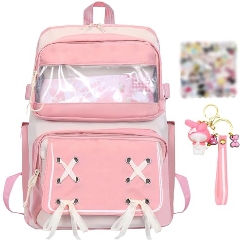 shengo kawaii cartoon rucksack schulranzen für jungen und mädchen, große kapazität