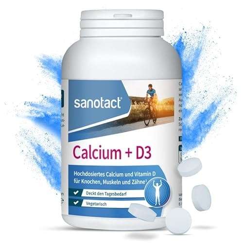 calcium d3 sanotact 300 tabletten hochdosiert für knochen muskeln zähne 264 g