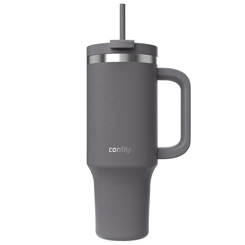 Contigo Thermosflasche 1200ml mit Henkel und Strohhalm