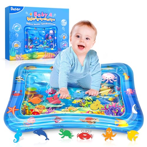 Dusor wassermatte baby spielzeug, aufblasbare spielmatte für 3-9 monate, BPA-frei