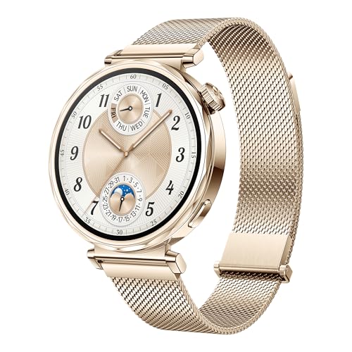 huawei watch gt 5 41 mm smartwatch mit lauf- und radfunktionen, gesundheitsmonitoring, gold