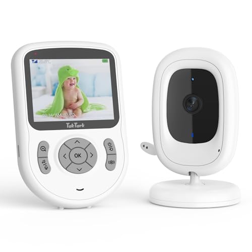 babymonitor mit kamera takTark 2,8 zoll 720p hd 1000ft reichweite nachtsicht akku 20h