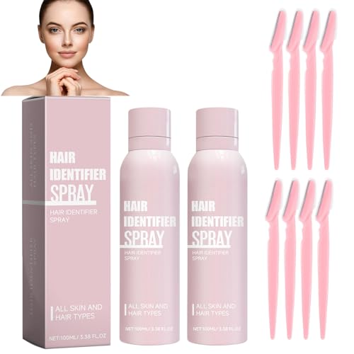 2PC haarentfernungsspray für gesichtsrasur, gesichtshaar-identifikation, dermaplaning
