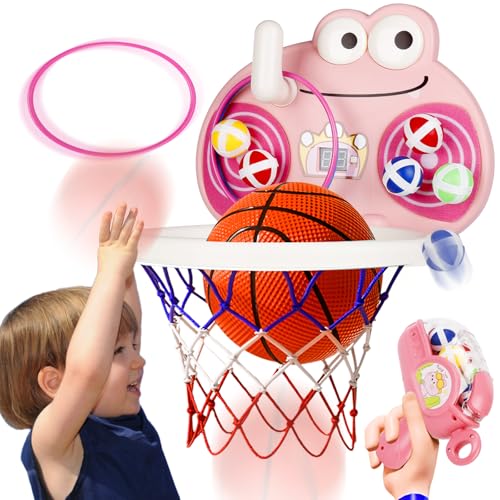 BuzzoXerex Basketballkorb kinder, 5 in 1 mini hoop mit led zähler für kinder ab 3 jahren