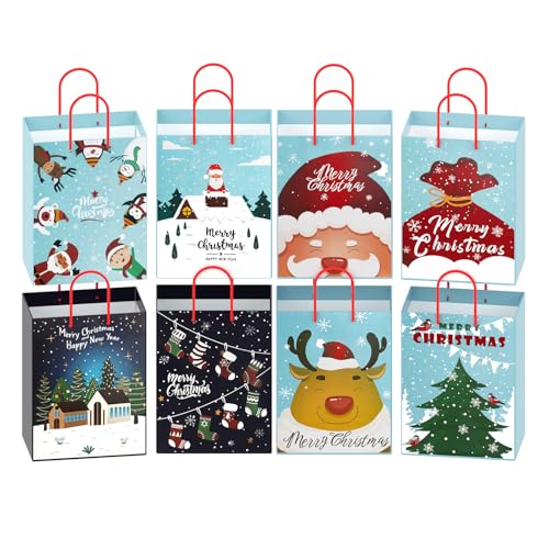 charmgiftbox geschenktüten aus papier 24 Stück 23 x 18 x 10 cm weihnachten partytüten