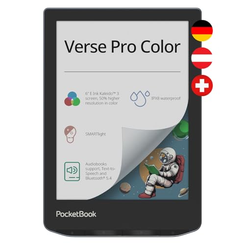 PocketBook Verse Pro Color E-Reader grau, DE AT CH Version