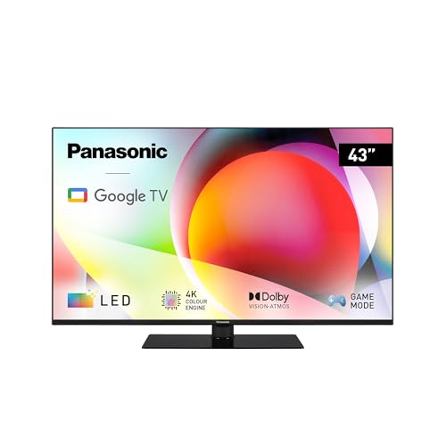 panasonic tn-43w70aez 43 zoll 4k ultra hd led smart tv mit google assistant und dolby vision