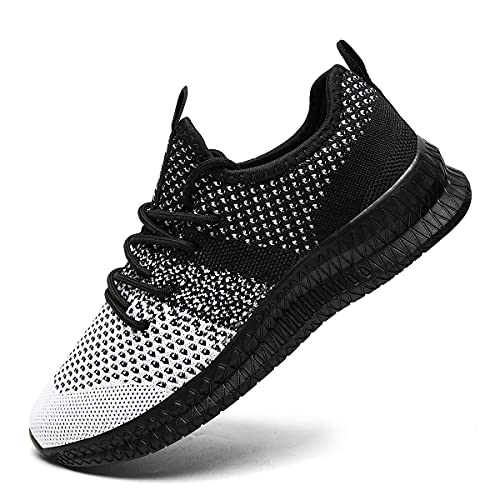 vgpsfn herren sneakers sportschuhe turnschuhe freizeitschuhe schwarz eu 45 leicht rutschfest bequem