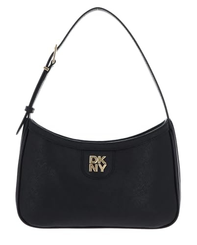 dkny umhängetasche damen carol demi schwarz gold