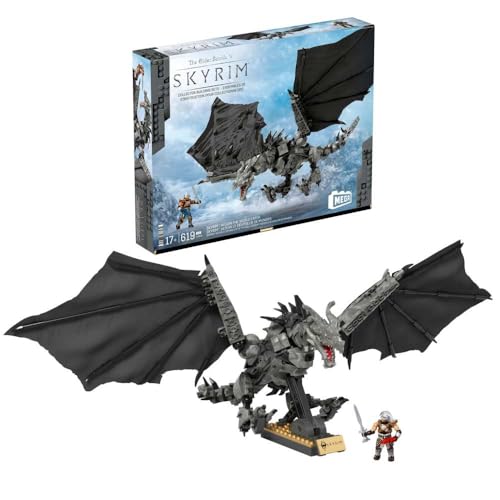 skyrim showcase set aldwin drachenfigur + dragonborn dovah-kiin 619 steine 39,99 euro