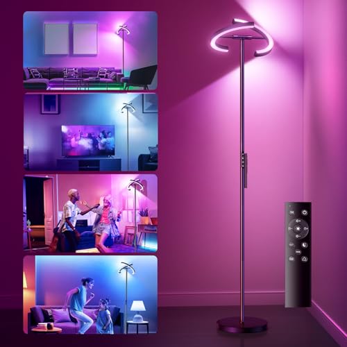 ehaho rgb dimmbare led stehlampe, 1300lm, fernbedienung, wohnzimmer, büro, spielzimmer