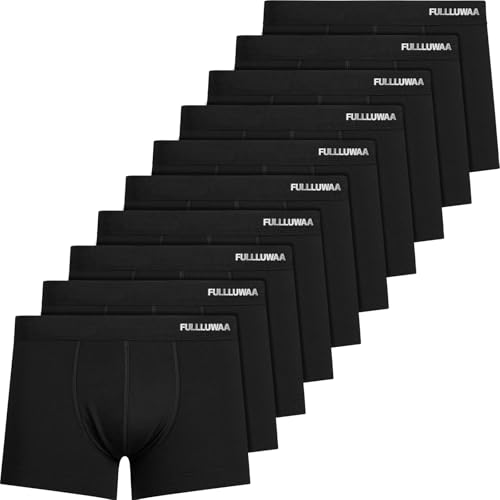 fullluwaa boxershorts 10er pack baumwolle m-4xl schwarz grau blau grün