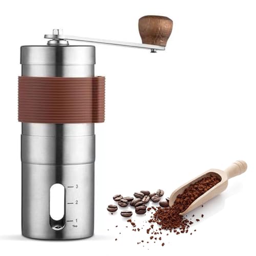 Produktbild: manuelle kaffeemühle 42 mm cnc-stahlfräser 48-klick-feineinstellung tragbar für aeropress und espresso
