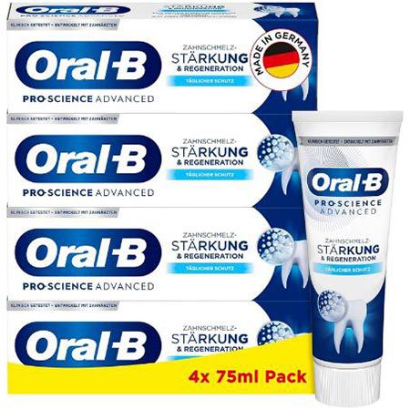oral-b pro-science zahncreme 4er pack 13,16 euro (statt 16 euro)