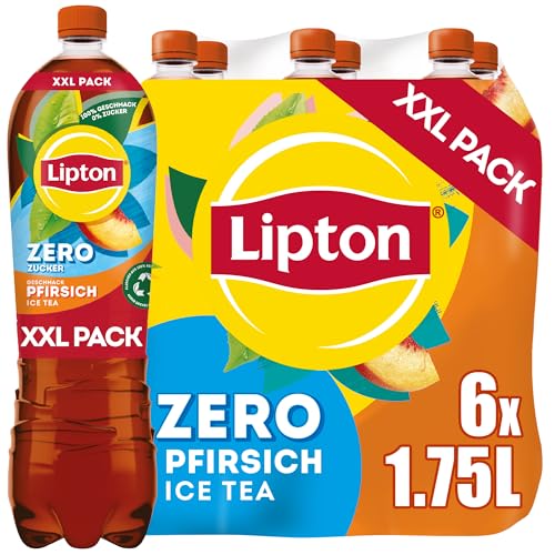 lipton ice tea zero pfirsich  zuckerfreier eistee, einweg (6 x 1,75 l)