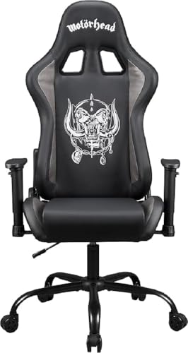 Produktbild: motorhead gaming stuhl bürostuhl mit kopfstütze und verstellbaren armlehnen