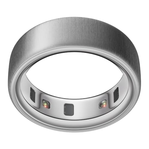 Oura Ring 4 - Gebürstetes Silber - Größe 10 - Smart Ring mit Schlaf- und Fitness-Tracking