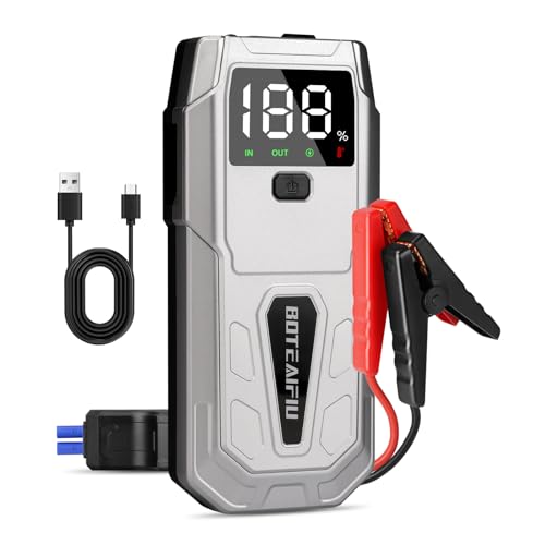 12 V starthilfe powerbank 5000A auto batterie booster für bis zu 9,5L benzin oder 8,0L diesel