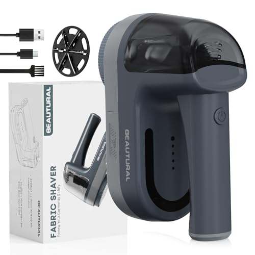 beaural fusselrasierer elektrisch, usb-c fusselentferner 2000mAh akku 2 geschwindigkeiten