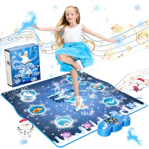 PLEGBLE tanzmatte kinder 3-12 jahre, bluetooth spielteppich, type-c anschluss, 6 modi