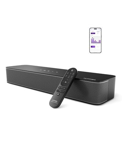 soundbar für tv mit integriertem subwoofer, ultimea 2.1 kanal, bluetooth 5.3