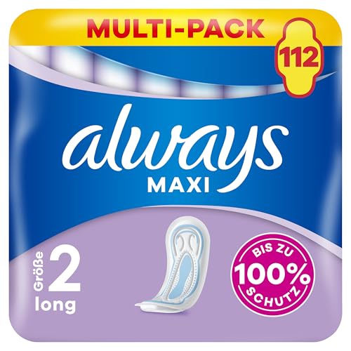 always maxi profresh damenbinden größe 2 long 112 stück einzeln verpackt