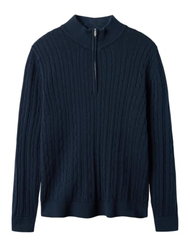 Produktbild: lmtd herren sweatshirt half zip knit dunkelblau 158-164 eu