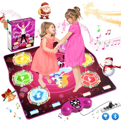 PLEGBLE tanzmatte kinder ab 3 jahren, bluetooth, type-c, 6 spielmodi, geschenkidee