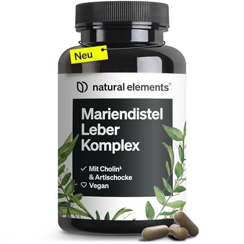 milk thistle leber komplex 120 kapseln mit cholin, artischockenextrakt, curcuma, zinc