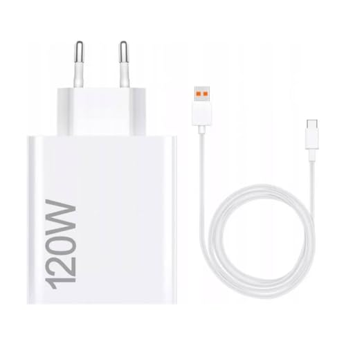 Produktbild: xiaomi hypercharge combo ladegerät 120 w usb-a usb-c kabel weiß es-version