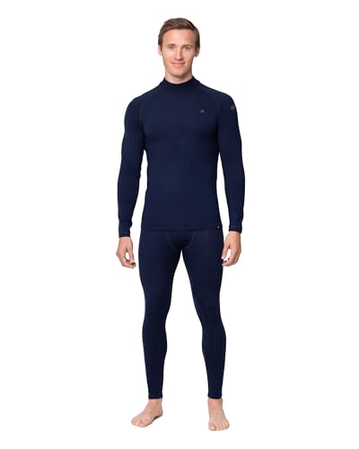 DANISH ENDURANCE Merino Thermo-Unterwäsche Set Herren XL Dunkles Marineblau