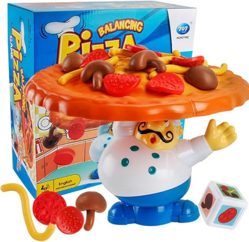 dkIIL NOIYB balancing pizza spiel, stapelspiel tower stack für kinder und familien