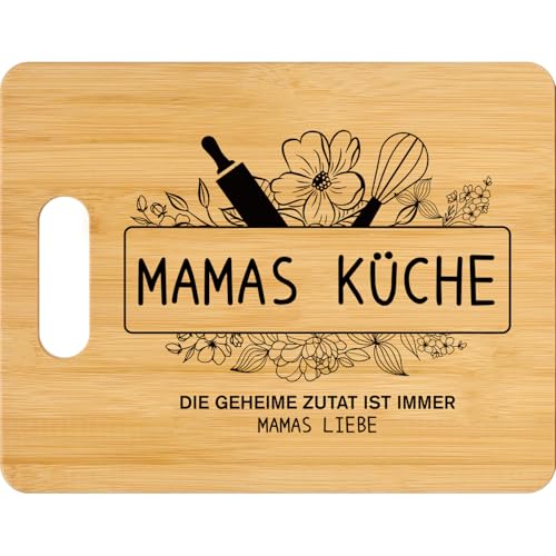 geschenke für mama - graviertes bambus schneidebrett als geburtstagsgeschenk