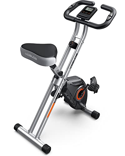 YOSUDA klappbares heimtrainer fahrrad, 150kg belastbar, 8 widerstandsstufen, 2 in 1