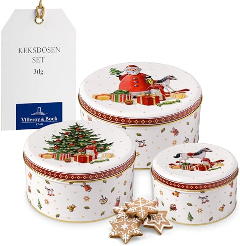 Produktbild: Villeroy & Boch Winter Collage Keksdosen-Set 3-teilig Bunt, Metall_BGR