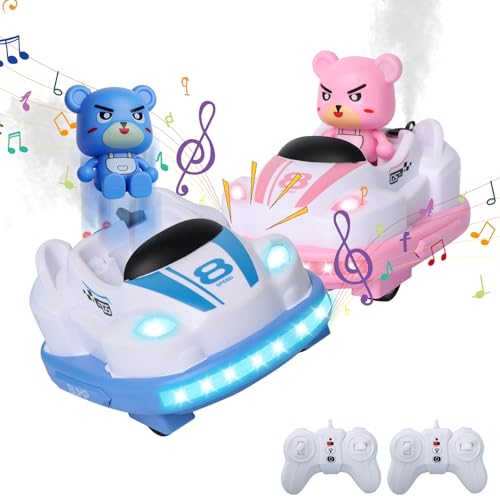 exsivemy ferngesteuertes auto rc spielzeug mit led licht und musik, 2 stück