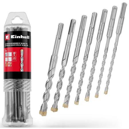 einhell hammerbohrer-set 7-tlg. sds plus 160mm für 14,99 statt 20