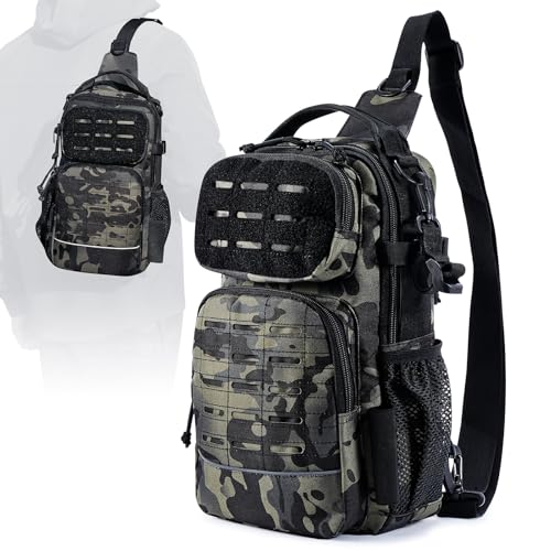 angelgerätetasche mit rutenhalter sling bag angeln rucksack für camping und reisen