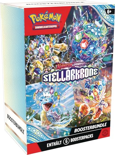 pokmon-sammelkartenspiel boosterbundle karmesin purpur stellarkrone 6 boosterpacks